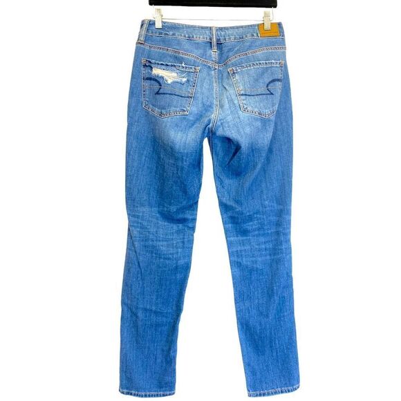 American Eagle Ripped Tomgirl Jeans Size 2 W26 - Picture 3 of 9